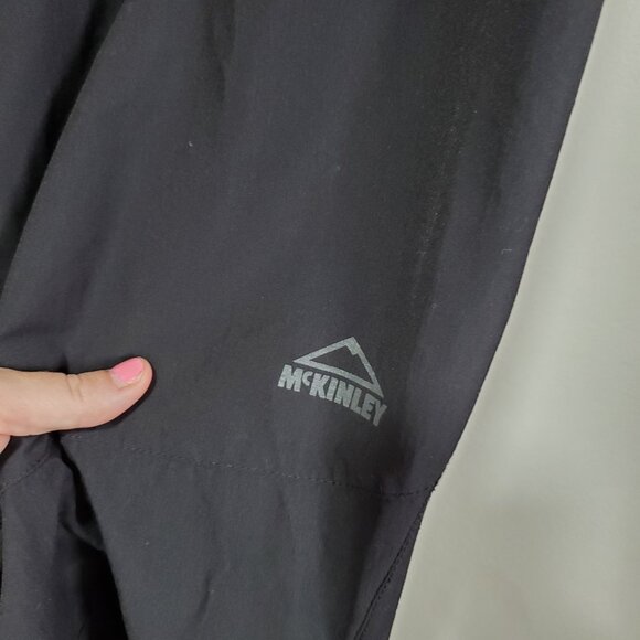 MCKINLEY Grindavik Nylon Stretch 32.5" Hiking Pants Straight Black Women Large - Picture 6 of 16